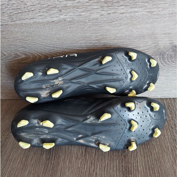 PUMA Ultra 4.4 FG/AG Eclipse - Black/White/Fizzy Yellow - Soccer Cleats Size 8 - Picture 7 of 8